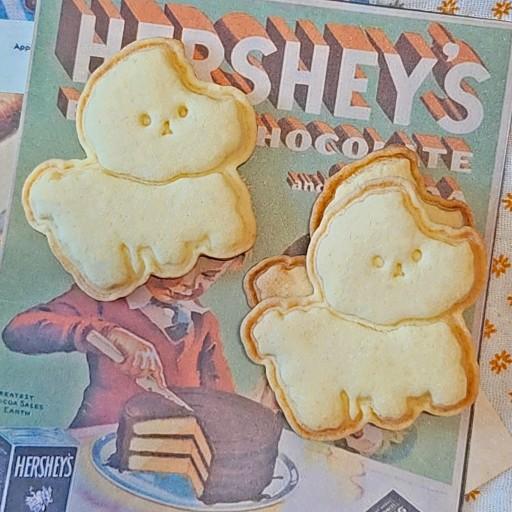 솜사탕 먹힌 비숑 쿠키커터/귀여운 쿠키틀 과자틀 베이킹