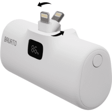 바우아토 단자 접이식 PD 20W 고속 충전 미니 일체형 도킹형 보조배터리 5000mAh