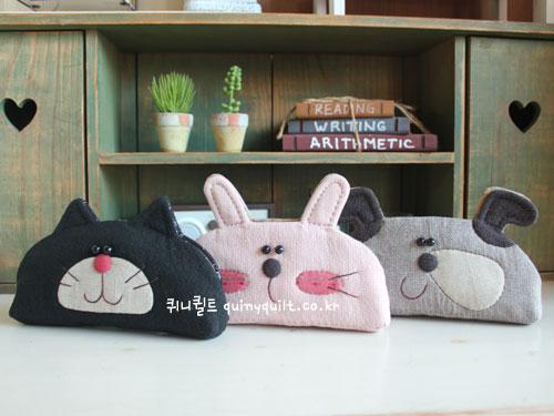 야옹,토깽,강쥐 필통삼총사