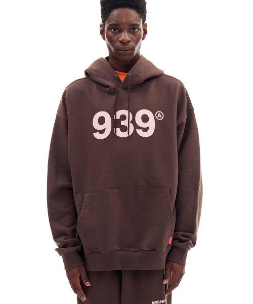 939 LOGO HOOD (BROWN)