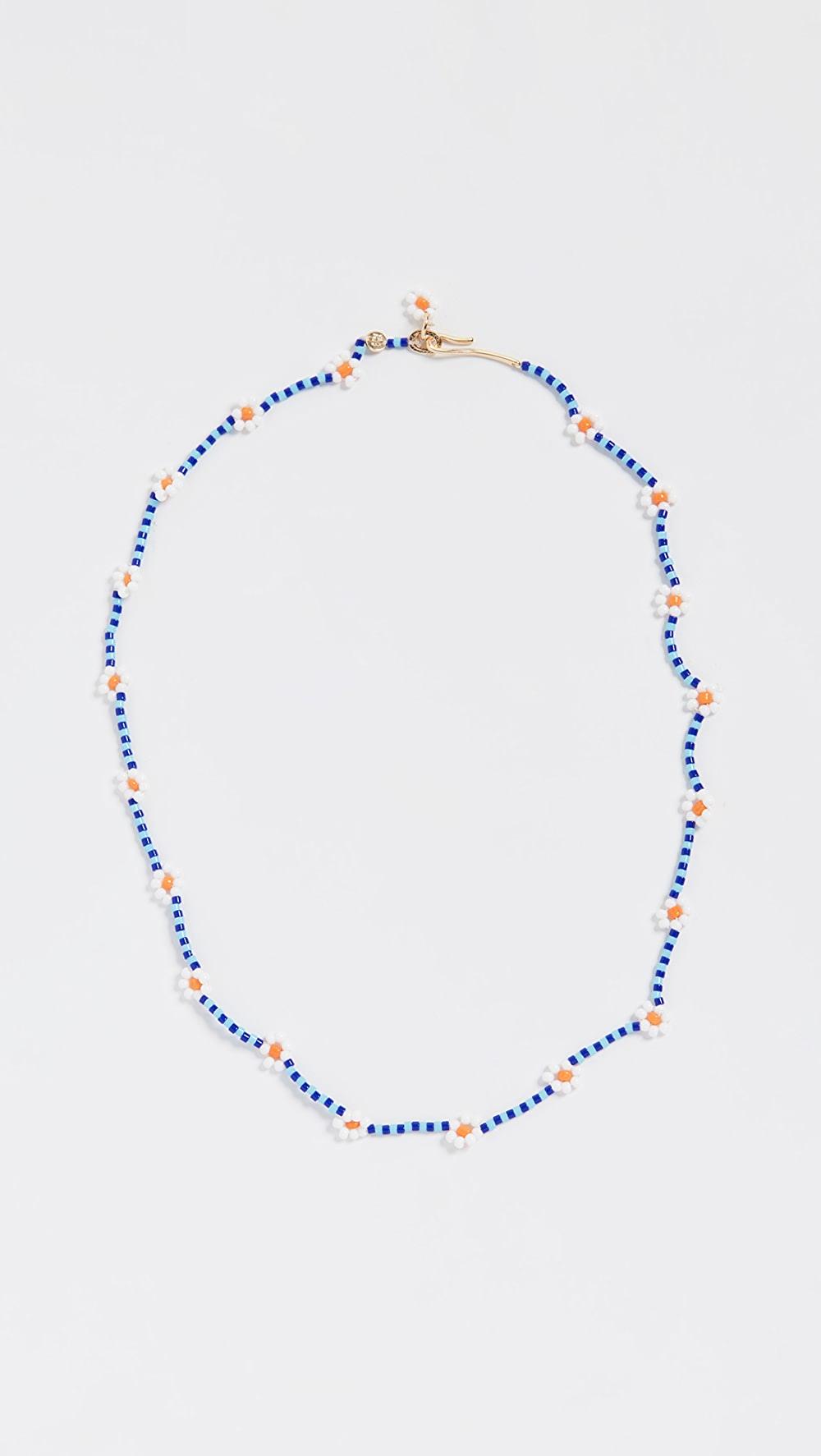 Daisy Beaded Necklace