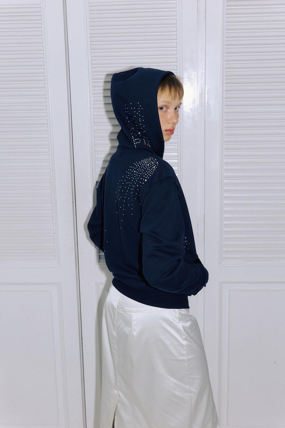 [9/15 예약발송] Crystal Reversible Hoodie_Midnight