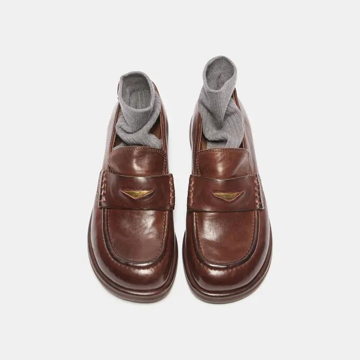 Vintage stitch loafer(brown)_DG1DA25503BRN