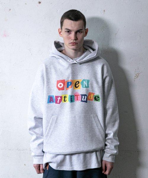 MULTI COLOR HOODIE-LIGHT GRAY(멀티컬러 후드-라이트 그레이)