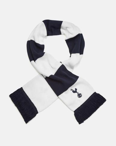 Spurs Navy and White Bar Scarf