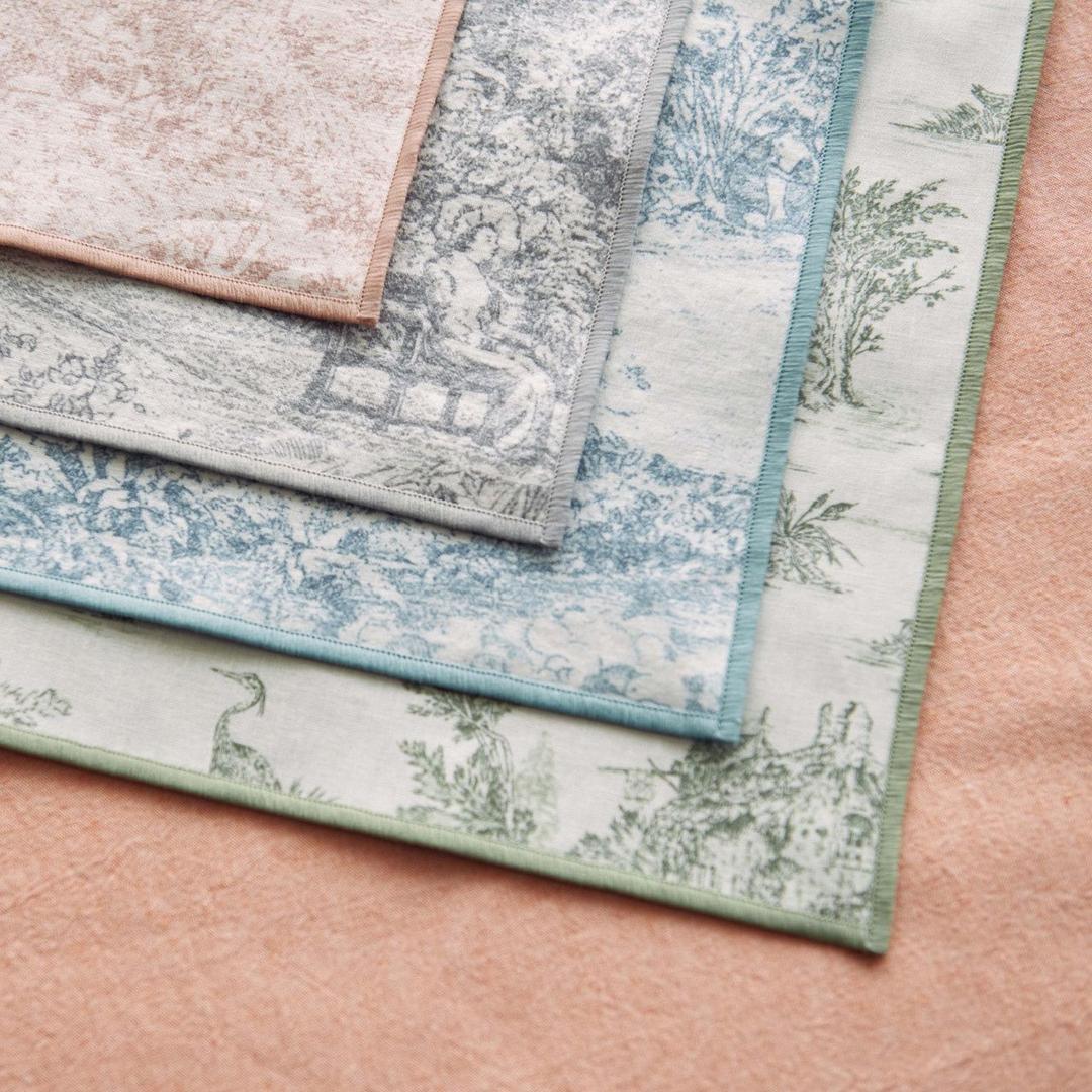 한면 코팅 식탁 매트_앙투아네트가든 베이직_4color