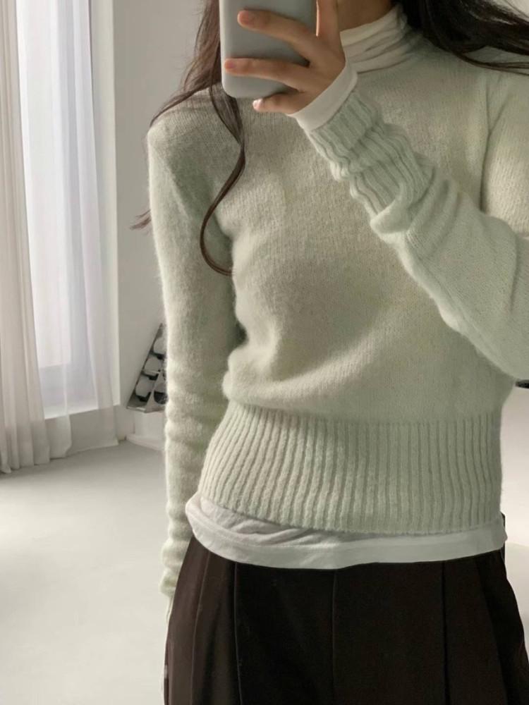 모이블레 제니 알파카 라운드 니트