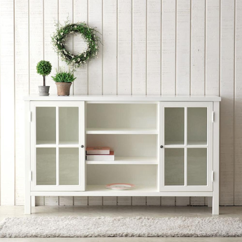 스테이홈 유리도어 슬림 수납장 1300