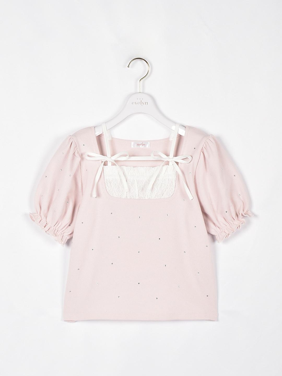 リボンクロストップス