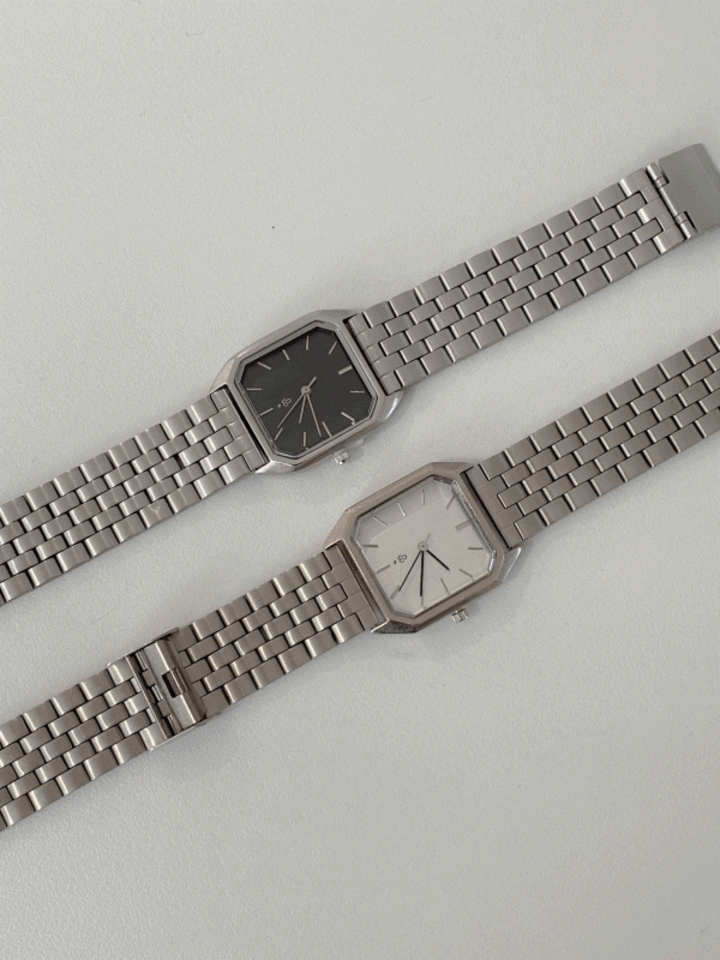 classic metal watch (2color)