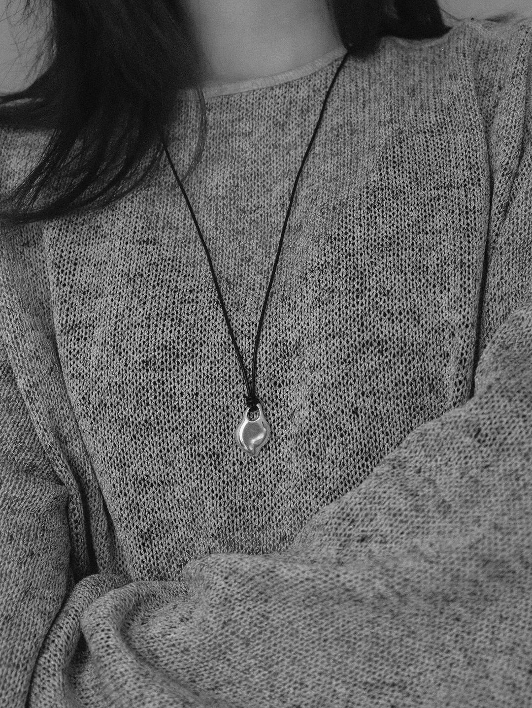 SHELL TIE NECKLACE (S, 3 colors)