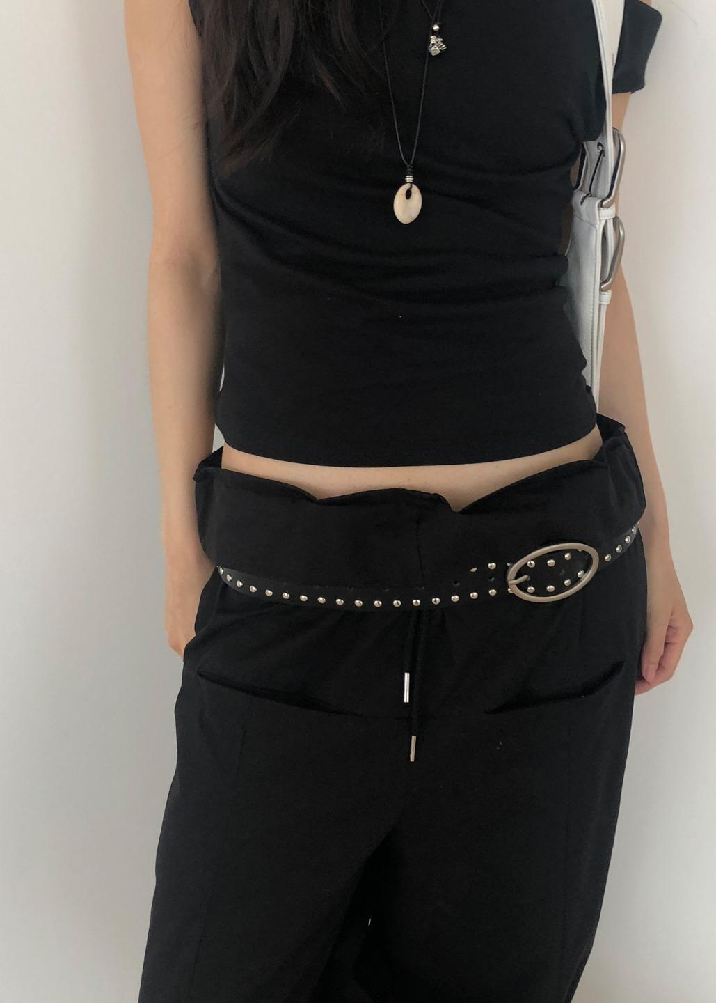 OVAL STUD BELT