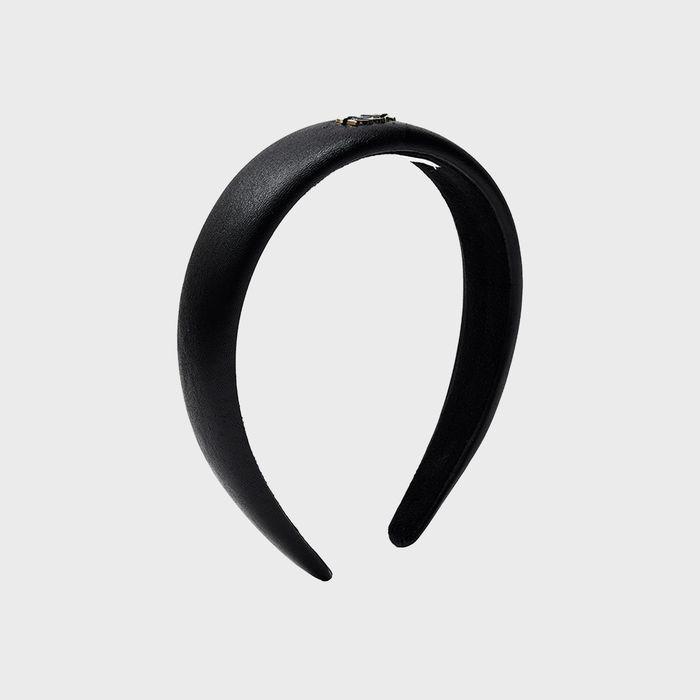 Faux-Leather Hairband Black