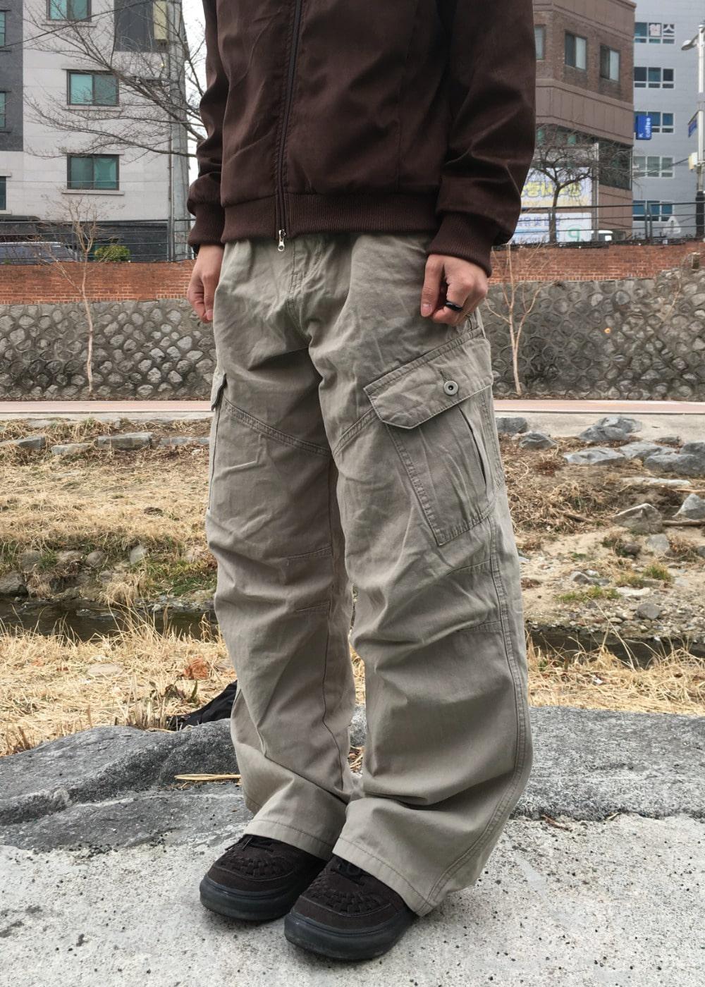 Mont Herringbone Cargo Pants