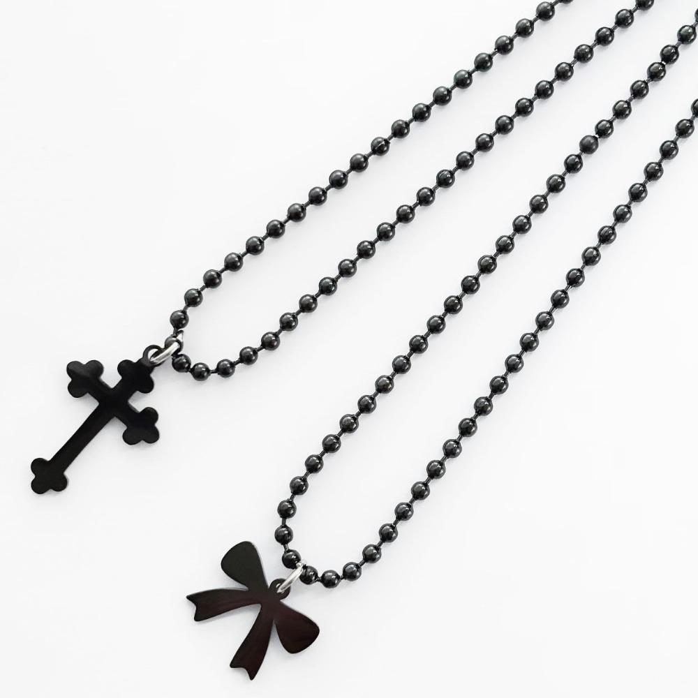 All Black Little Two Necklace