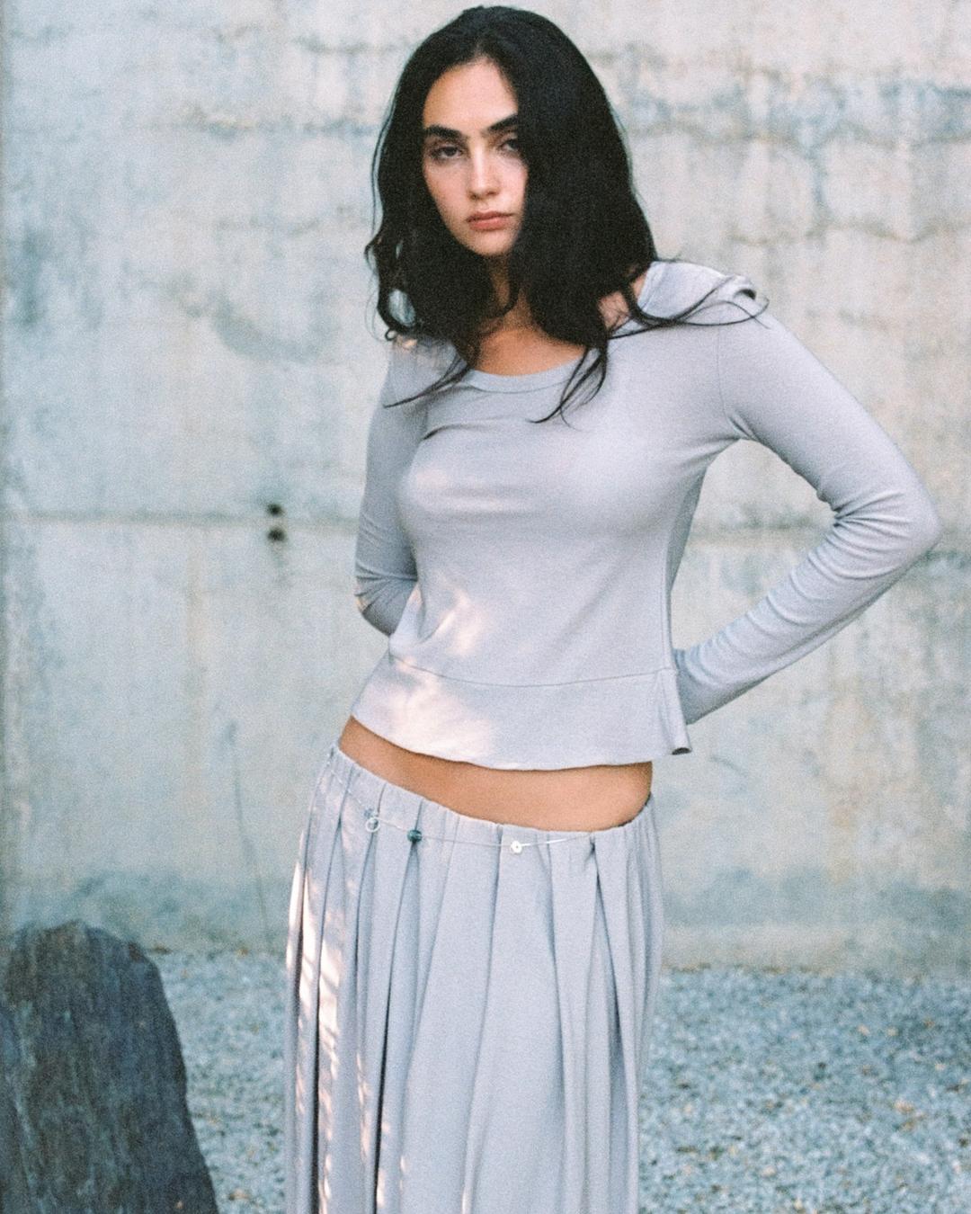 Block Long Sleeves - Washed Gray