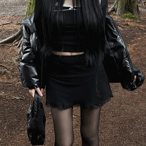 브리디 레이스 트임 스커트 (1color)