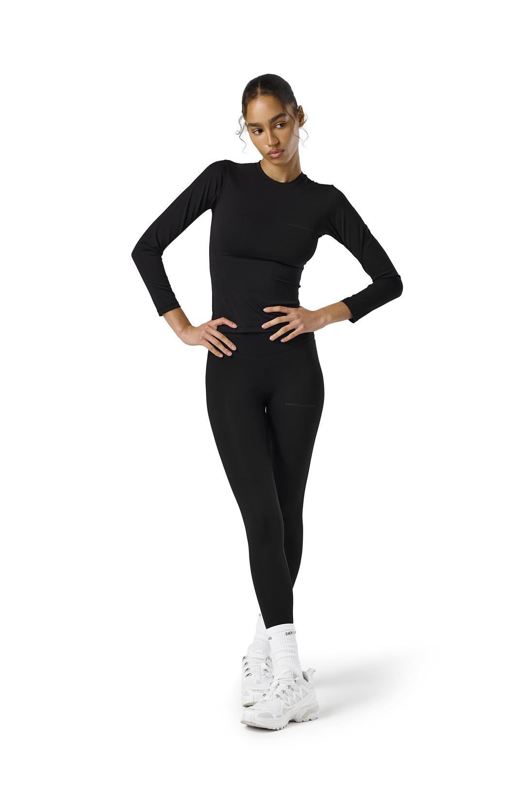 Active Long Sleeve Top in Jet - XS