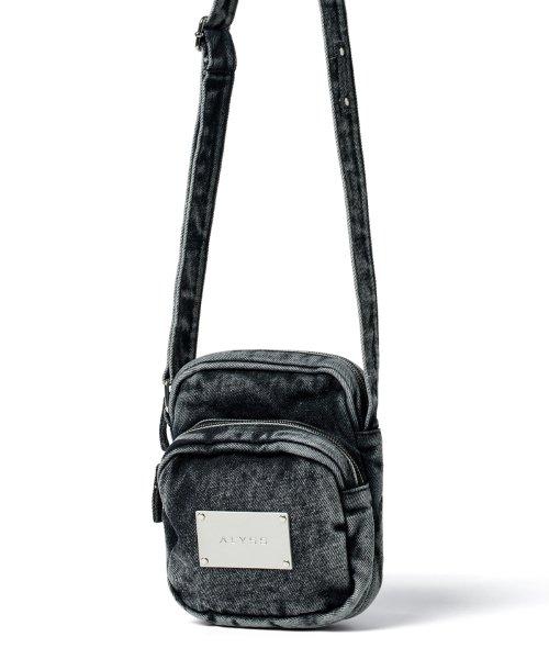알리스(ALYSS)  브리즈 데님 미니 크로스백 [워시드블랙] - 사이즈 & 후기 | 무신사
