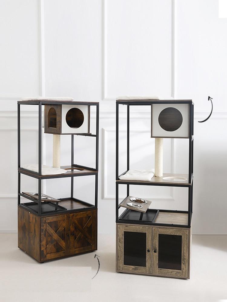 메탈 프레임 멀티 랙 다용도 고양이 캣타워 빌라 2 COLOR