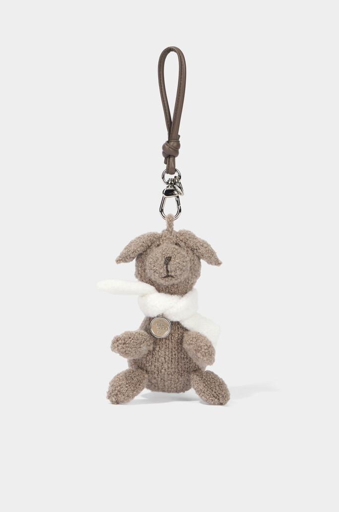 [the CASHMERE] 캐시미어 블렌드 디테쳐블 머플러 베어 키링