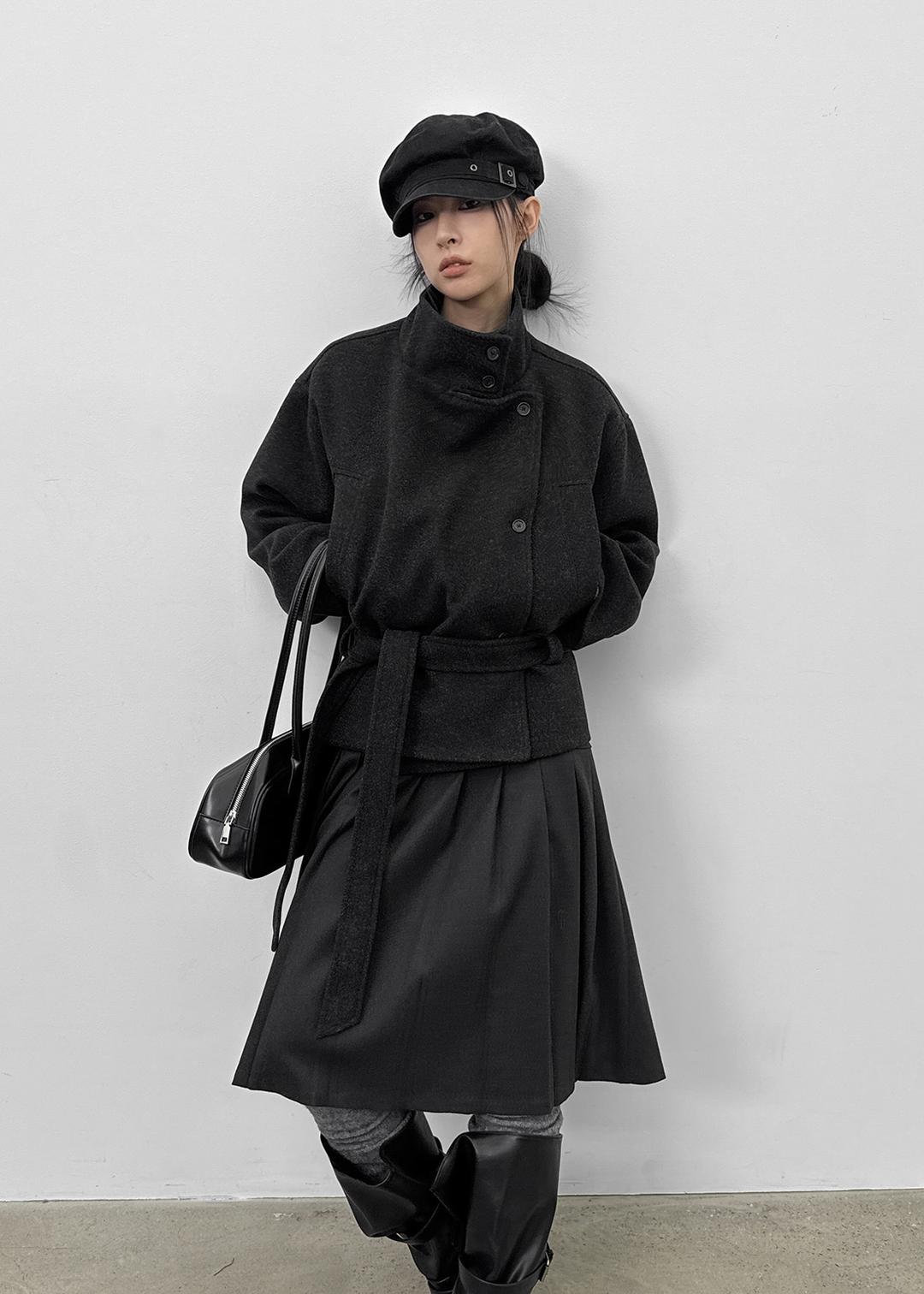 제오니 하이넥 하프코트 (울 31%)