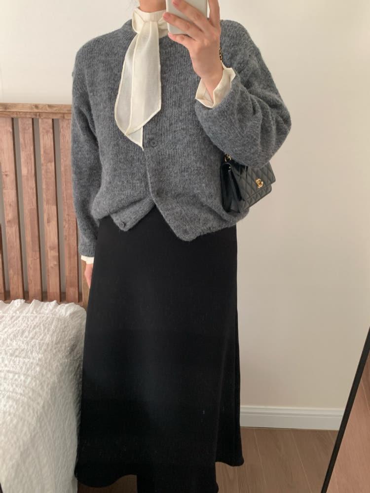 빅사이즈 기획 알파카 부드럽고 포근한 가디건