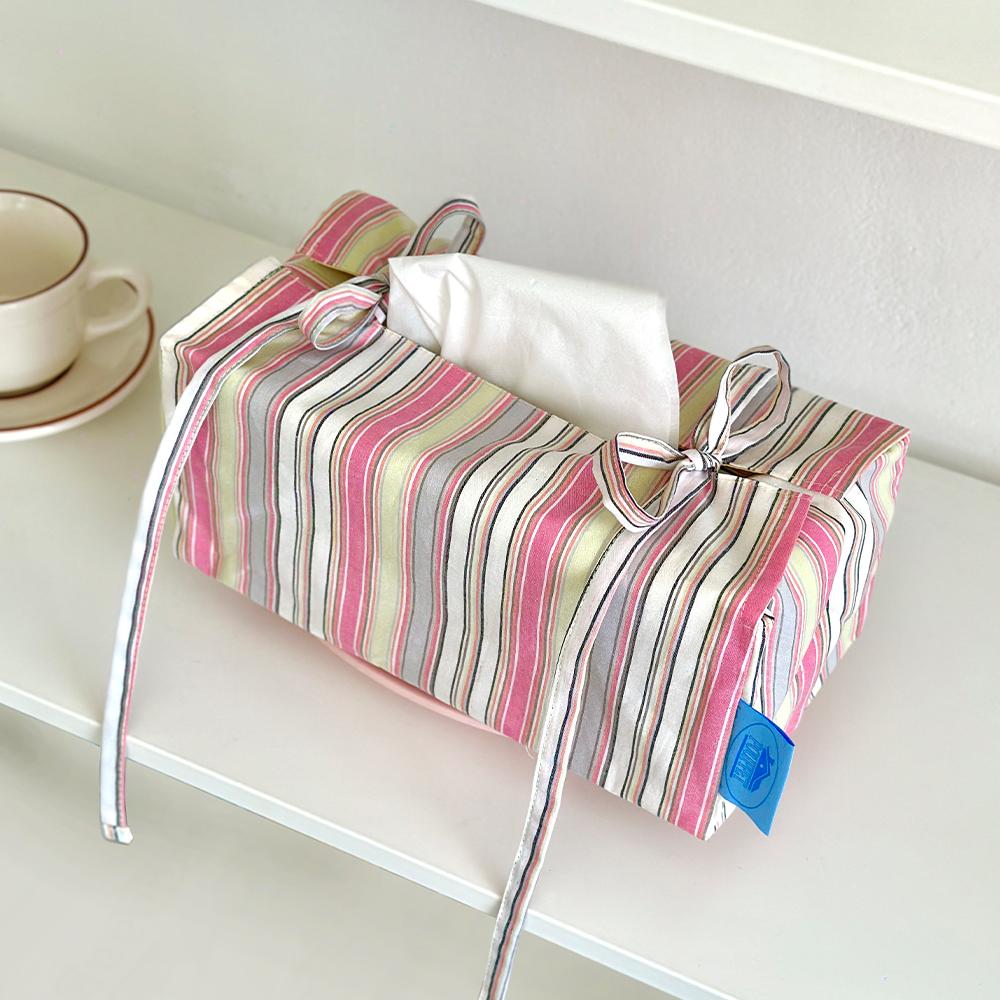 Tied Ribbon Tissue Case -  Stripe