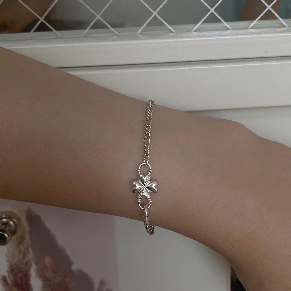 Lucky Silver Clover_Bracelet