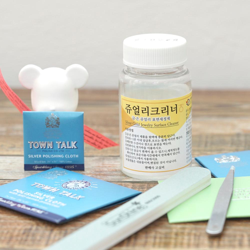 [오늘출발] 은세척액 은변색 주얼리클리너 금세척제 폴리싱천 은세정제 은세척제