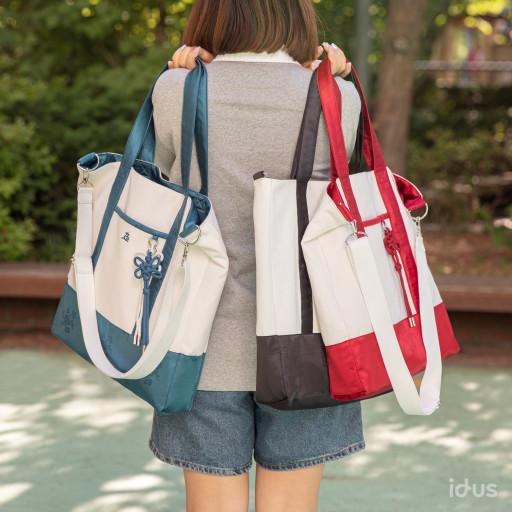 [idus콜라보] 전통에 모던을 더한 양면 방수 에코백