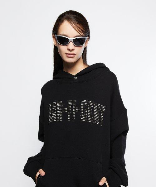 L7 HOTFIX LOGO HOODIE(BLACK)