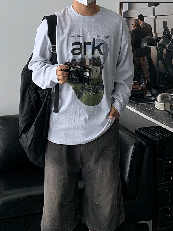 슬로 아크 티셔츠 -3color