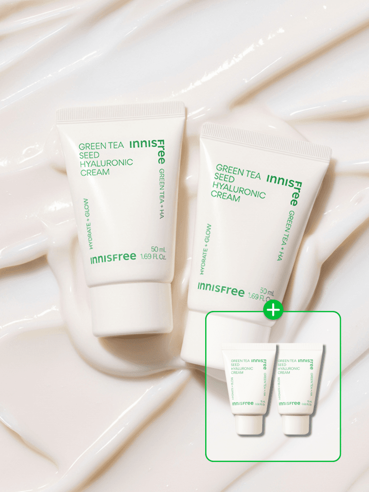 [50mL 튜브]그린티 히알루론산 수분크림 더블 패키지