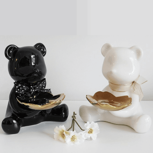 모로우 플레인 베어아트 / 블랙, 화이트, 그린, 핑크