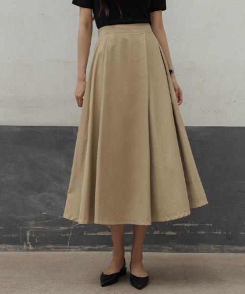 엘리븐 플레어 롱 스커트_F5F71SK