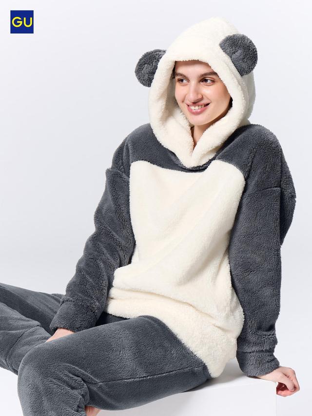 렉토 RC LOGO DESTROYED HOODIE SWEATSHIRT (BLUISH CHARCOAL