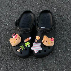 태닝 키티 지비츠 하와이 헬로키티 에디션 크록스 꾸미기 크꾸