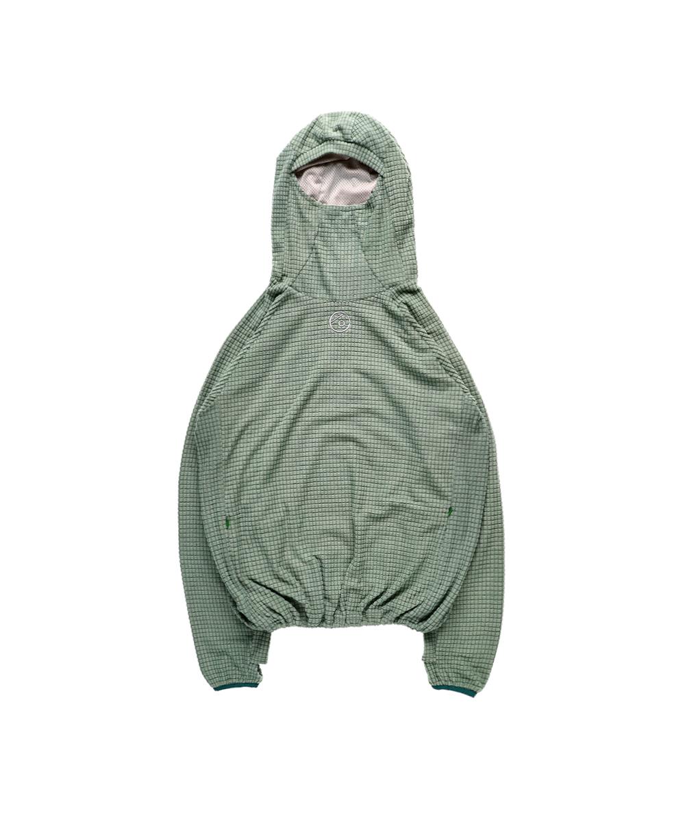 Waffle Balaclava Hoodie green