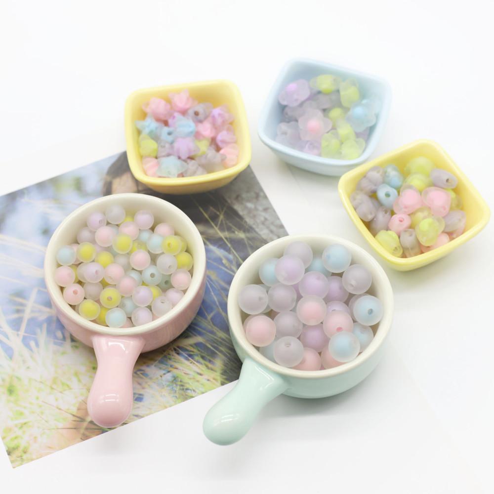 불투명 이중 모양 모양, 구슬비즈 캔디 파스텔계열 20g 키링 팔찌만들기 악세사리부자재