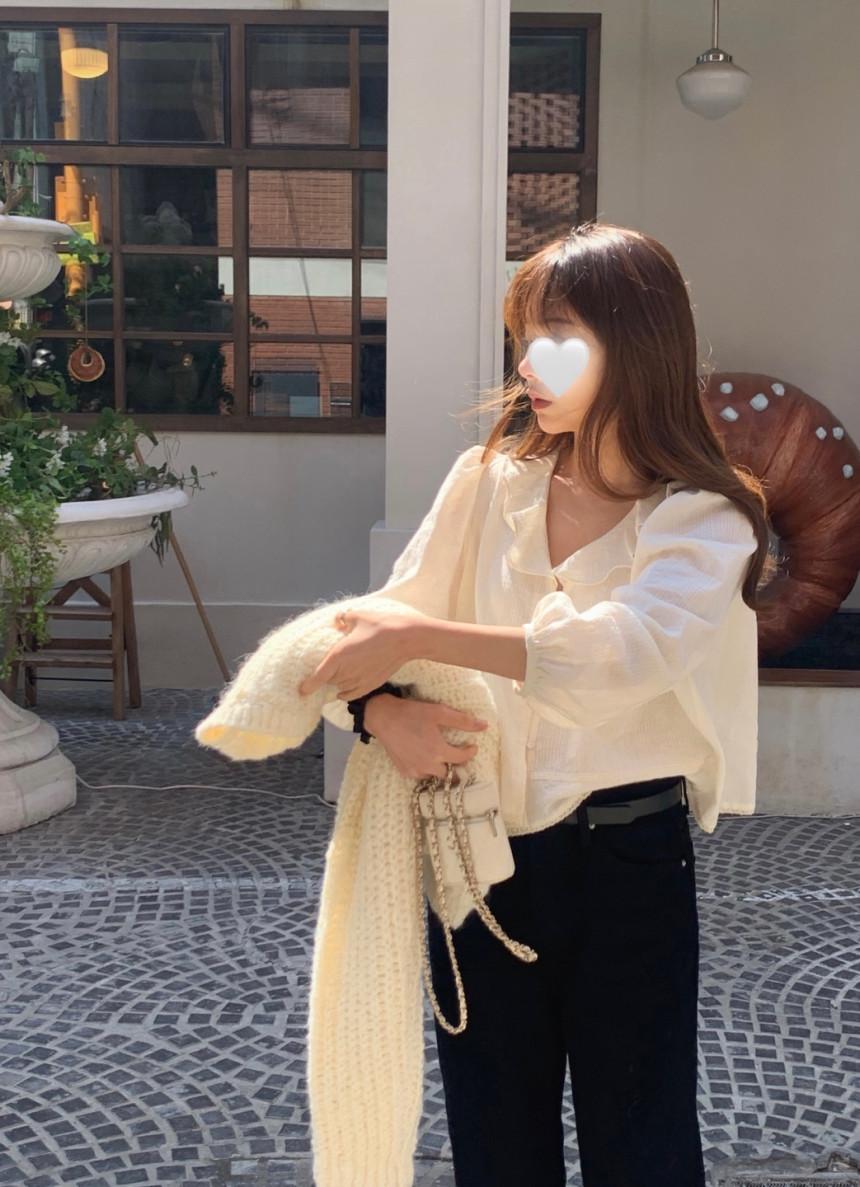 런던플랏 리터 줄리엣레이스퍼프블라우스 여름블라우스 8부블라우스