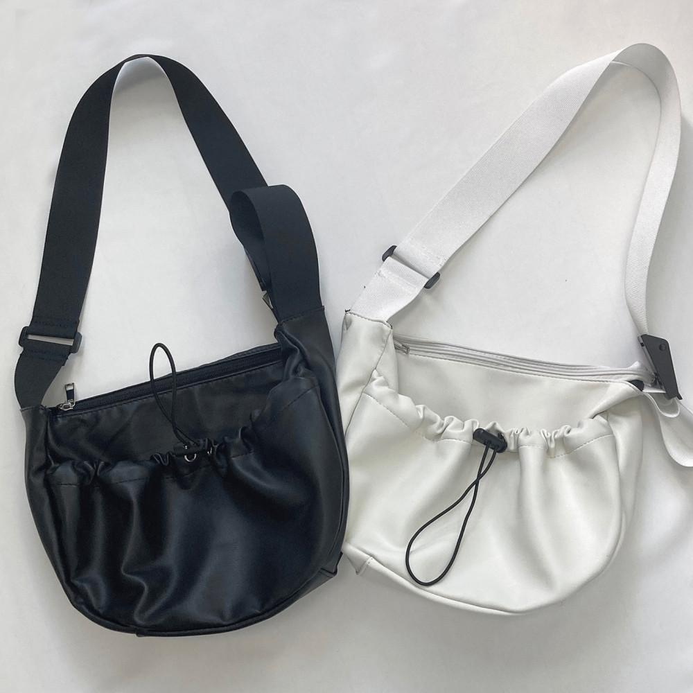 casual string leather cross-bag
