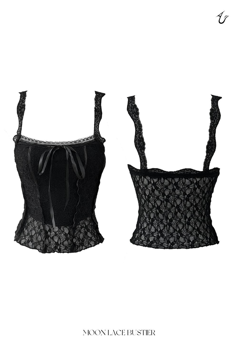 moon lace bustier