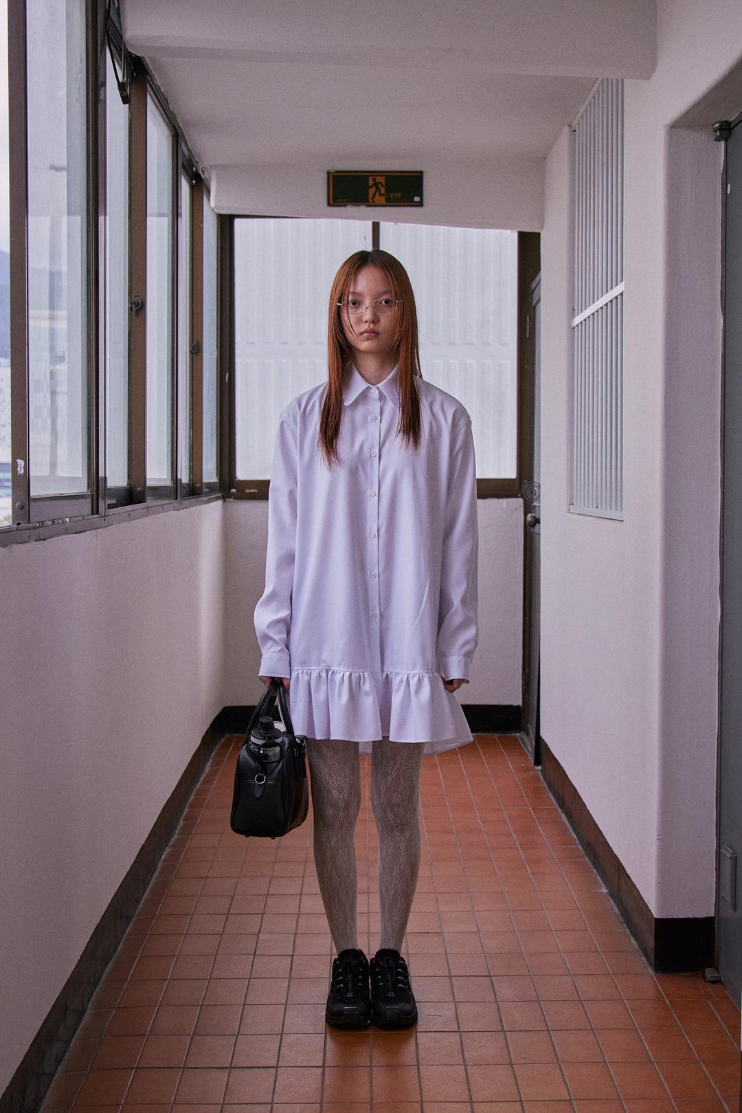 FRILL SHIRTS (WHITE)