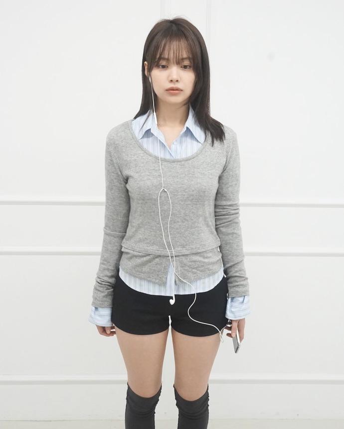 아게하 layer slit sleeve [3c]