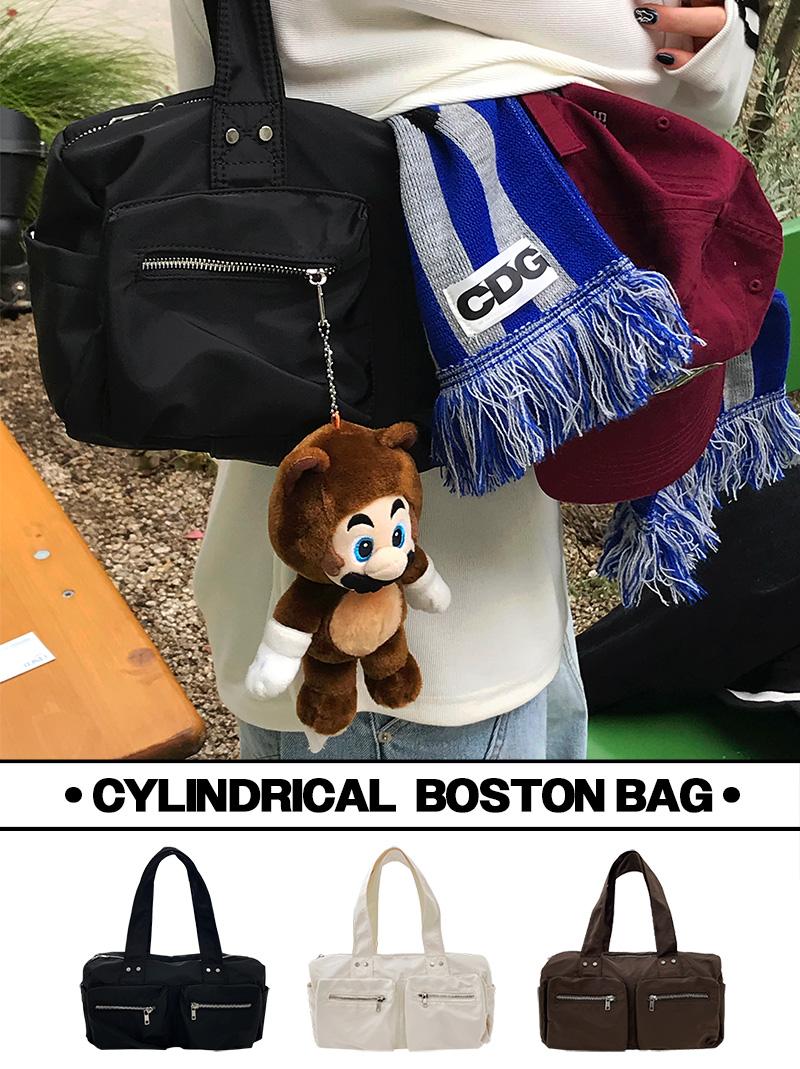 아케 CYLINDRICAL BOSTON BAG (5color!)