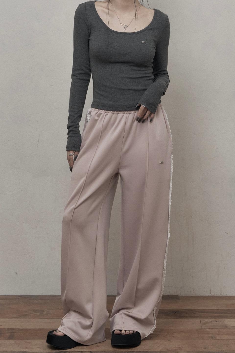 Lace Track Pants