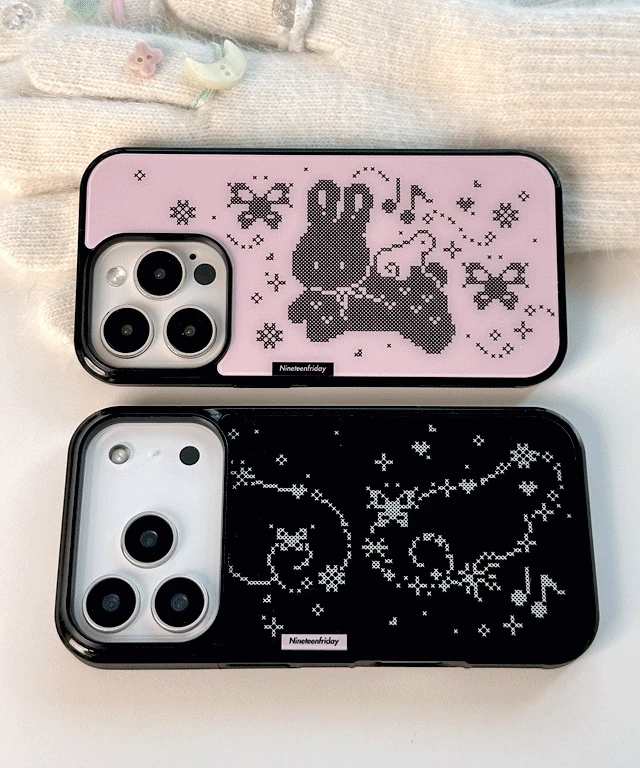 스티치 픽셀 맥세이프 에포글라스 케이스