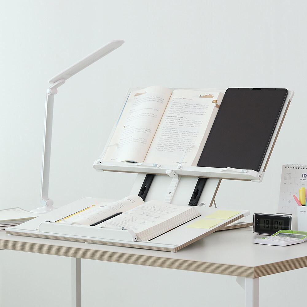 바른 자세를 위한 2단 높이 조절 독서대