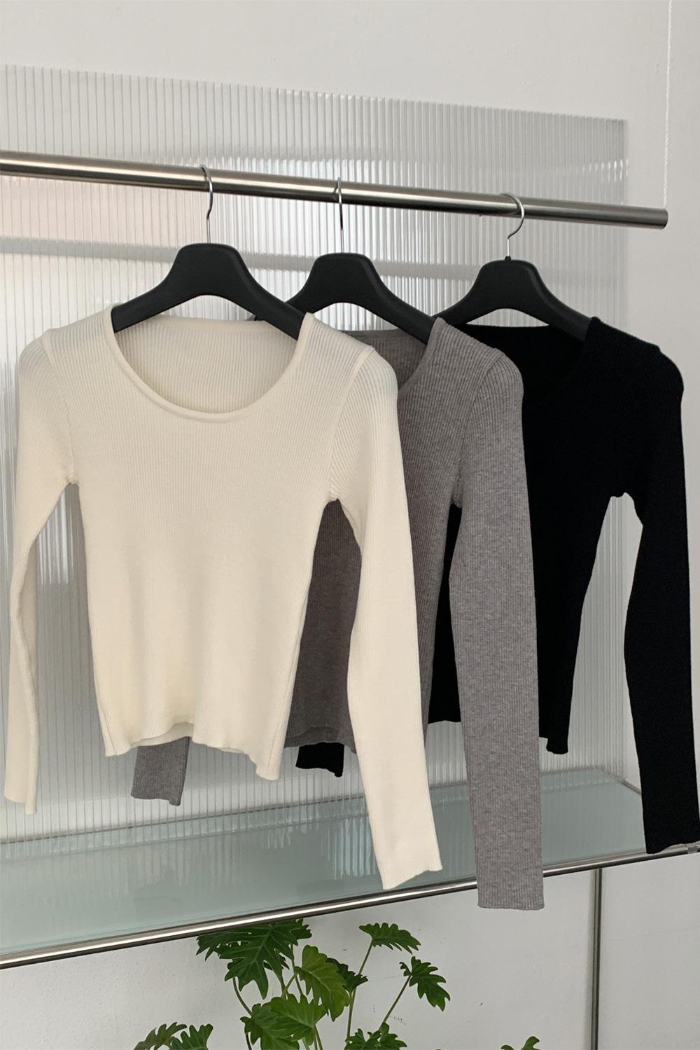 골지 유넥 니트 [3colors]